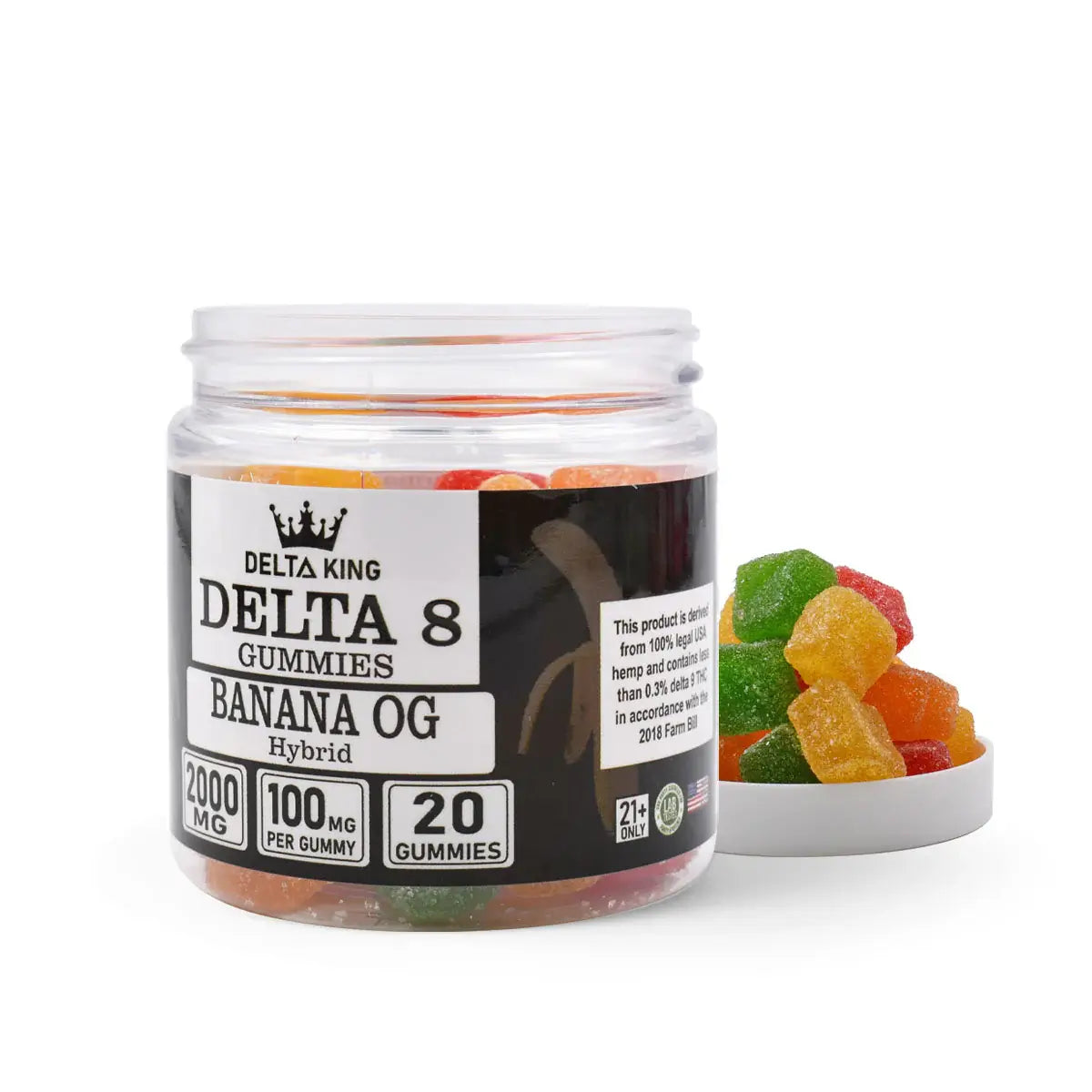 Banana OG Delta 8 Gummies 20ct Hybrid Strains