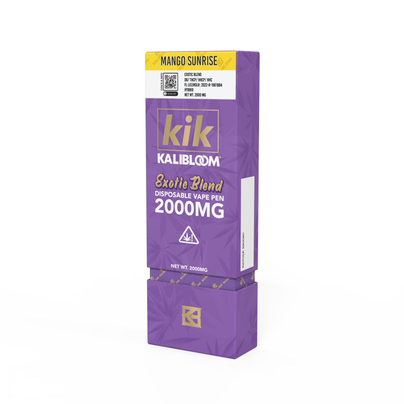 KaliBloom Kik 2g Delta8+THCP+HHCP-HHC Exotic Blend Disposable Vape Pen