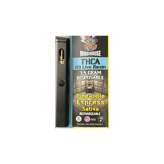 MadHouse THCA D9 Live Resin 3.5g Disposable Vape
