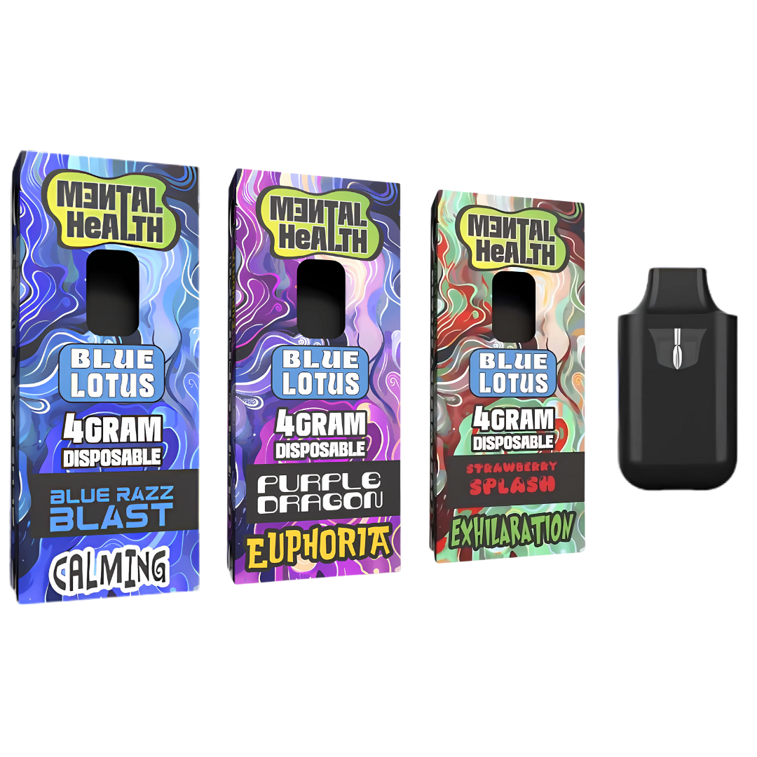 Pure Blue Lotus 4g Disposable For Mental Health Pure Blue Lotus 4g Disposable For Mental Health