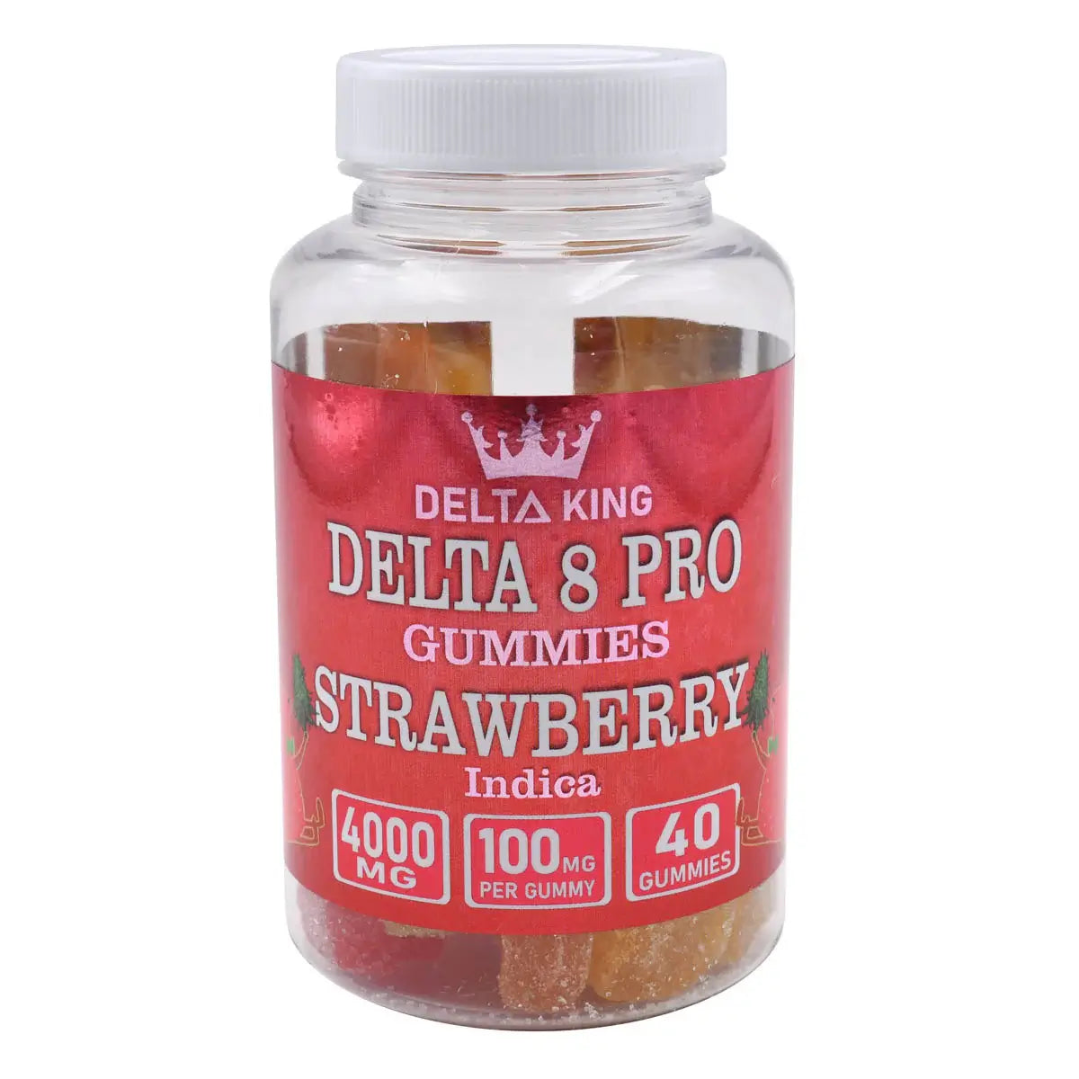 PRO Delta 8 Gummies 40ct Strawberry Runtz Indica by Delta King