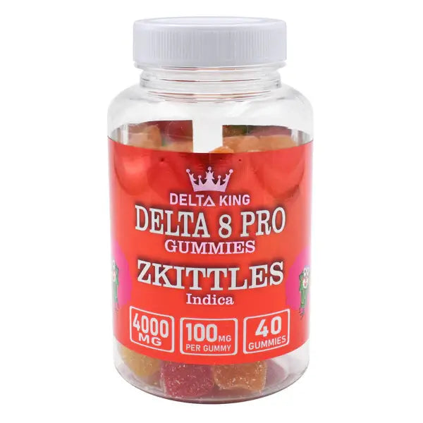 PRO Delta 8 Gummies 40ct ZKittles Indica by Delta King