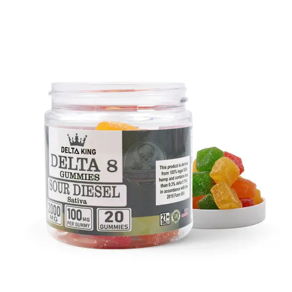 Sour Diesel Delta 8 Gummies 20ct Sativa Strains