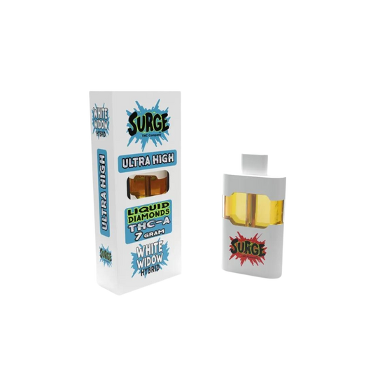 Surge Liquid Diamonds THC-A Live Resin 7gm Disposable - White Widow Hybrid