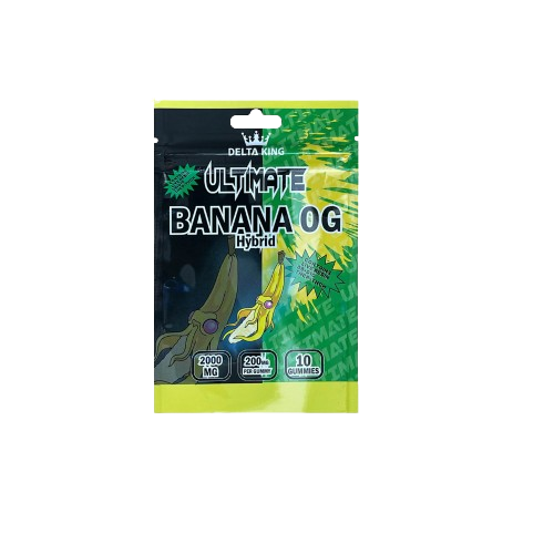 Delta King Ultimate THC Gummies 2000mg Hybrid Cannabis Strain 10ct.