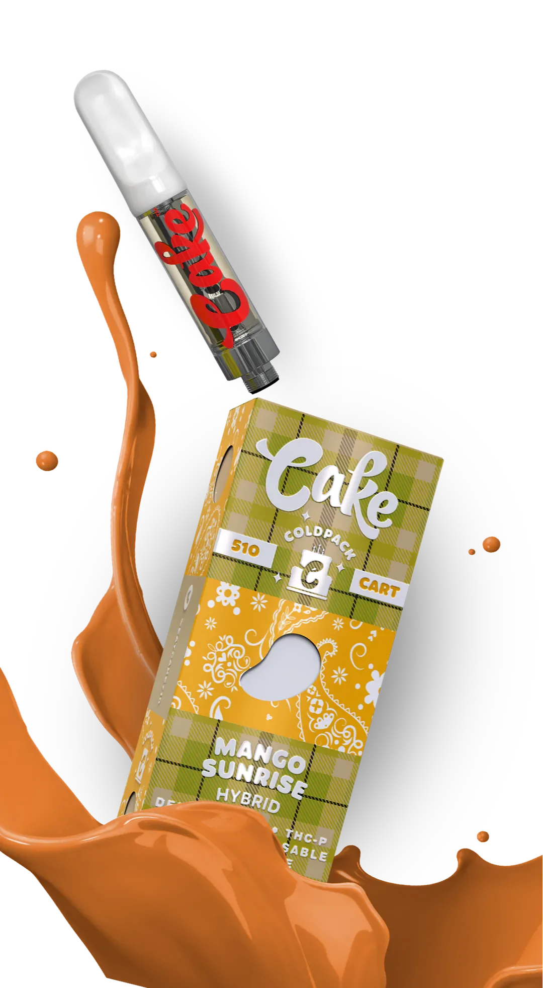 Cake 510 Cold Pack Delta 8 + HXC + THC-P Cart 1gm
