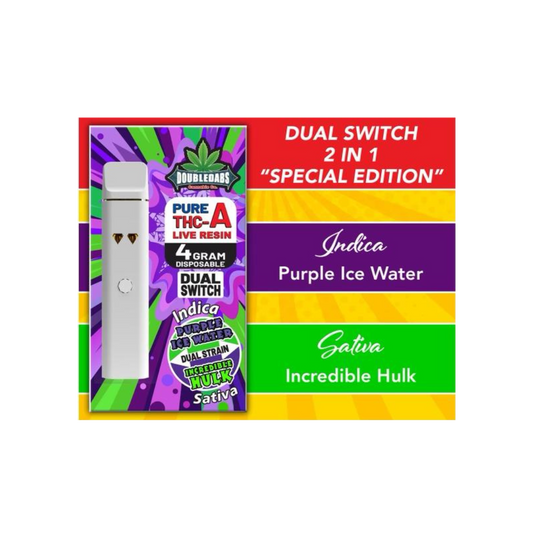 DoubleDabs THCA Live Resin Dual Flavor Vape 4gms