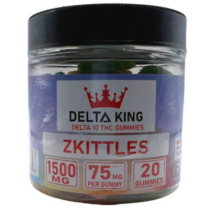 Delta King Delta 10 Gummies 20Ct (1500mg-jar)