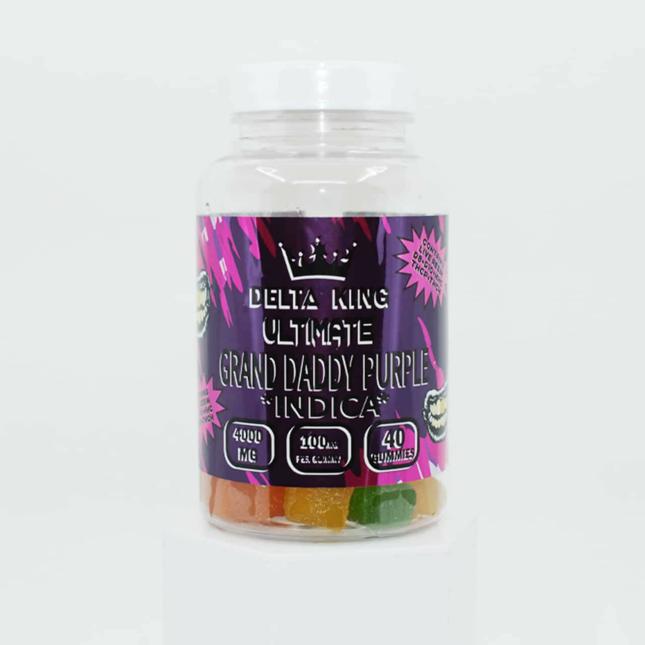 Delta King Ultimate Live Resin Blend Delta8+Delta10+THCP+THCH Gummies 4000mg