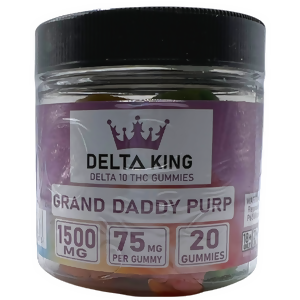 Delta King Delta 10 Gummies 20Ct (1500mg-jar)