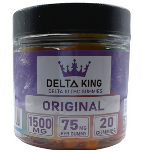 Delta King Delta 10 Gummies 20Ct (1500mg-jar)