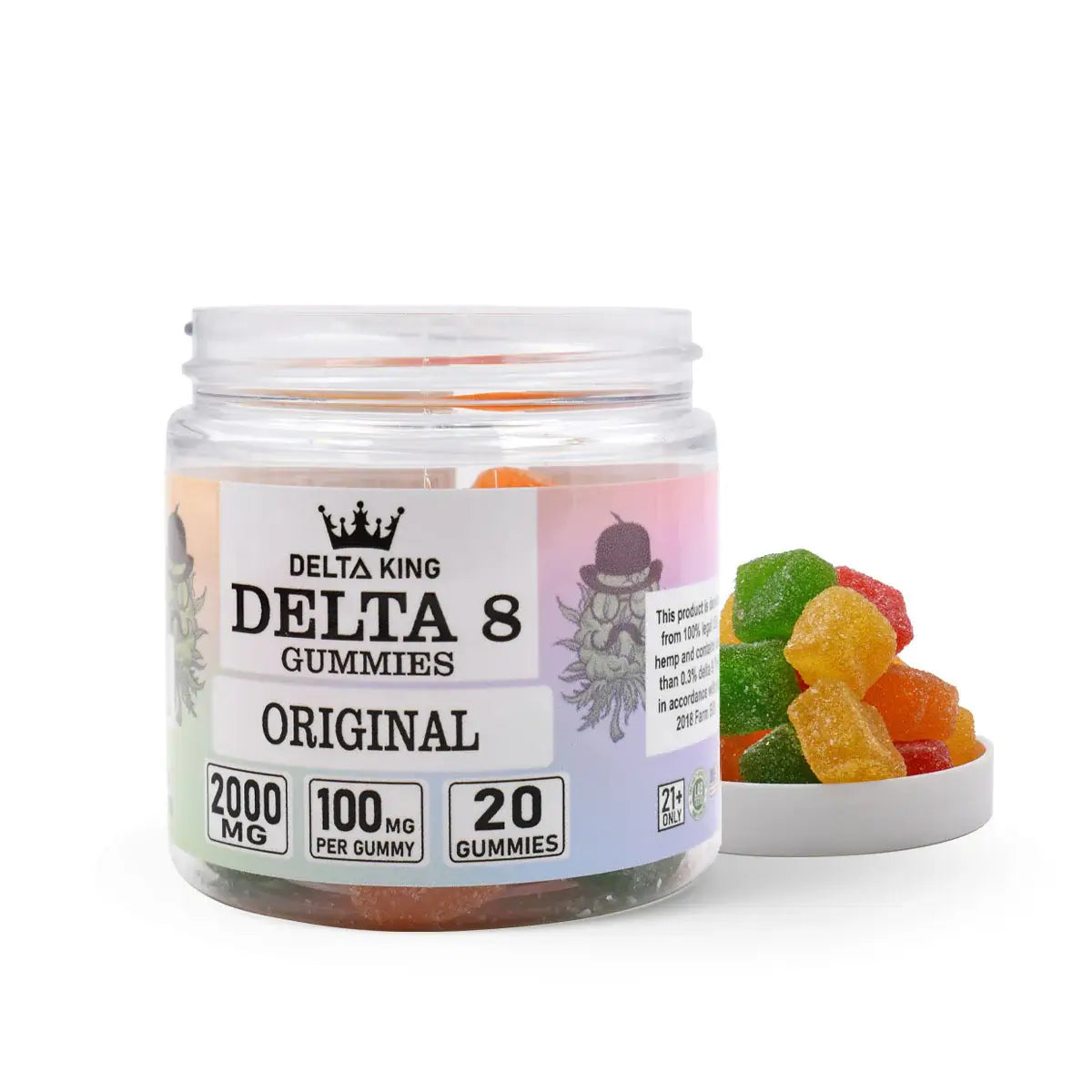 Original Delta 8 Gummies 20ct Hybrid Strains by Delta King