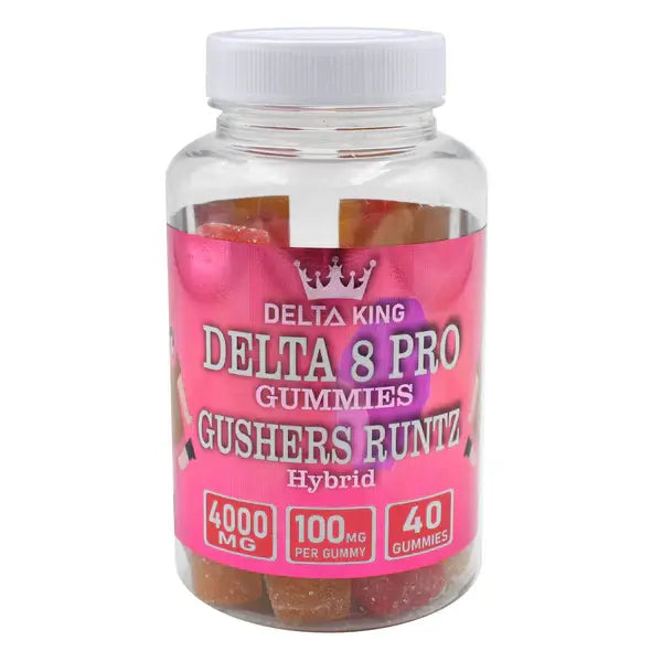 PRO Delta 8 Gummies 40ct Gushers Runtz Hybrid by Delta King