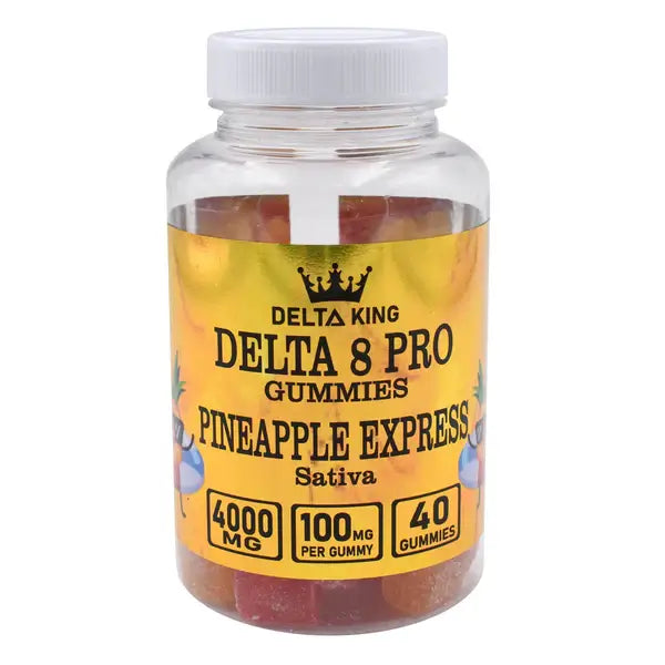 PRO Delta 8 Gummies 40ct Pineapple Express Sativa by Delta King