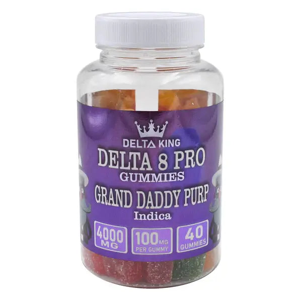 PRO Delta 8 Gummies Grand Daddy Purple Indica by Delta King