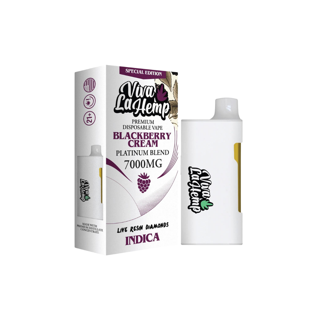 Blackberry Cream Viva la Hemp Platinum Blend 7ML Indica D8rUS