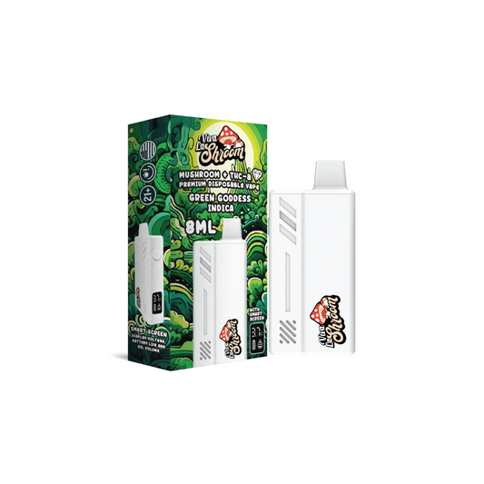 Viva La Shroom Mushroom + THC-A – Disposable Vape 8ML Green Goddess – Indica