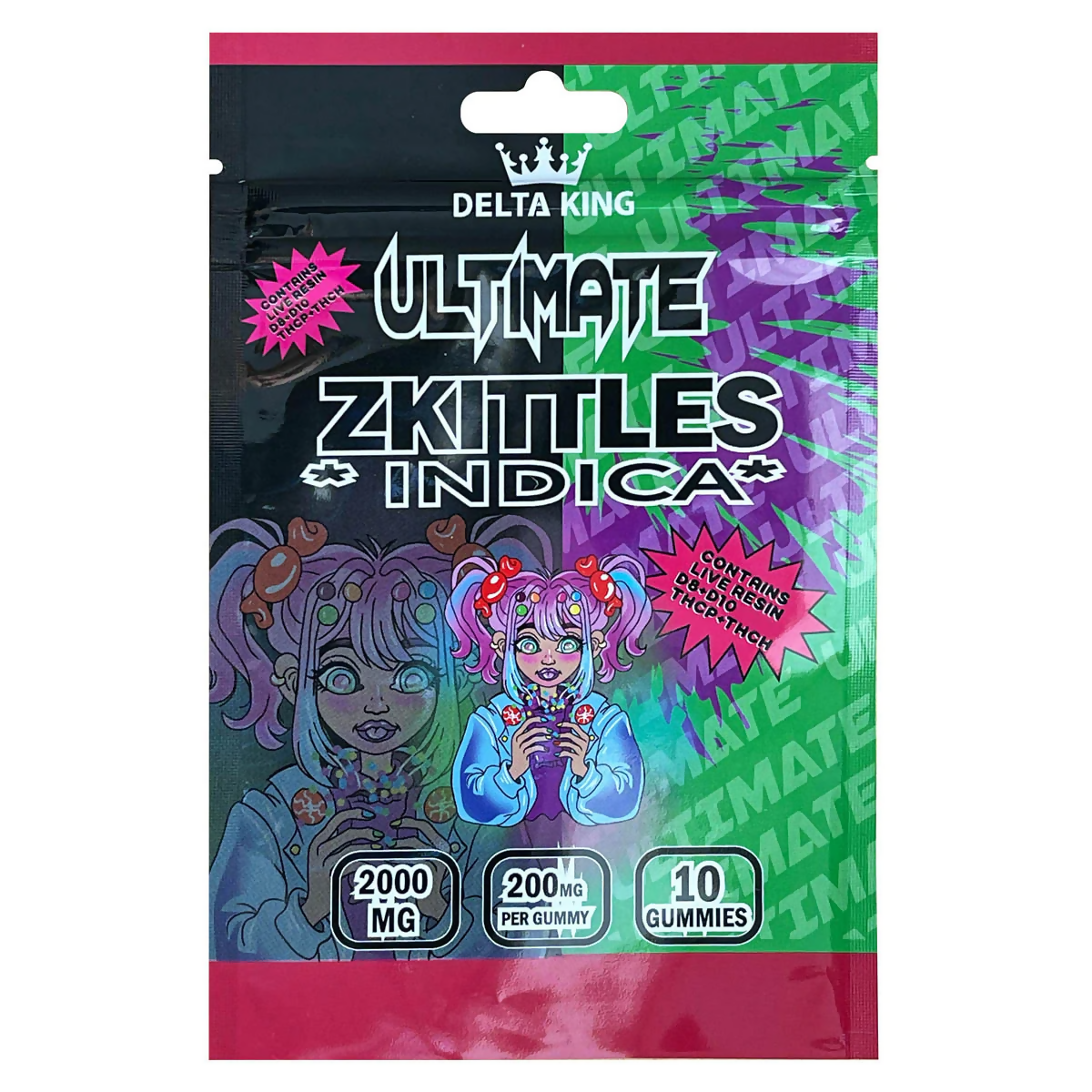 Ultimate THC Gummies 2000mg Hybrid Cannabis Strain 10ct.