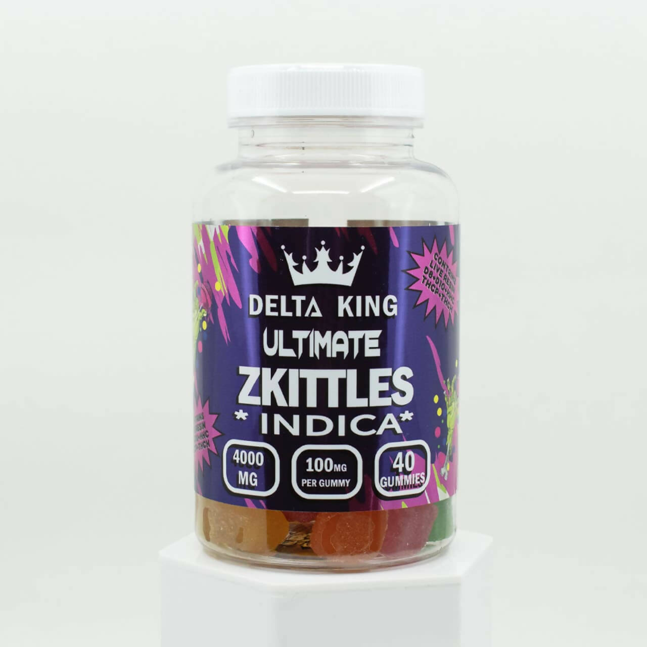 Delta King Ultimate Live Resin Blend Delta8+Delta10+THCP+THCH Gummies 4000mg