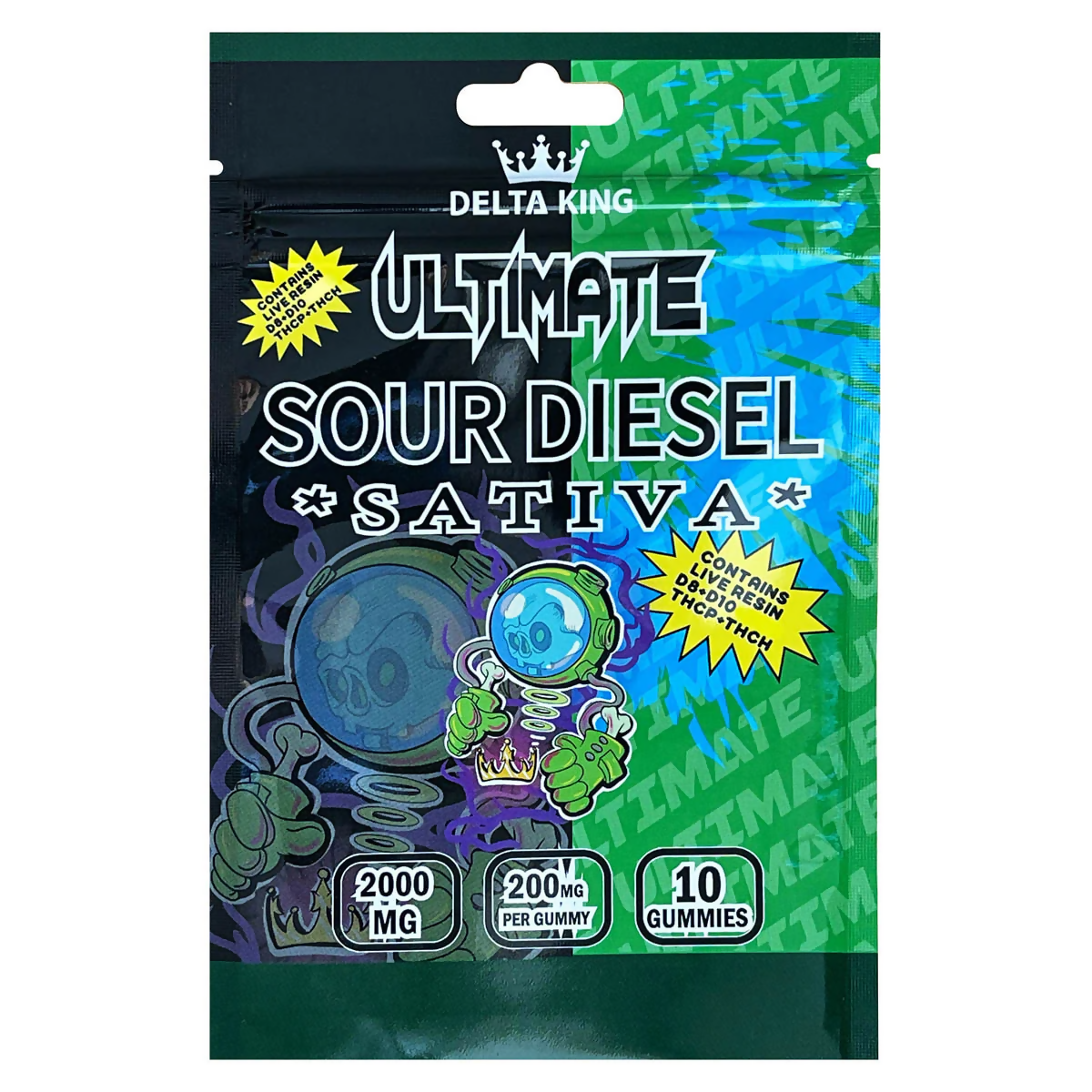 Ultimate THC Gummies 2000mg Hybrid Cannabis Strain 10ct.